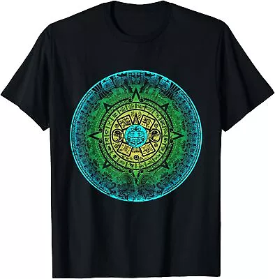 NEW LIMITED Aztec Calendar Mexican Native Mayas Mayans Art T-Shirt S-3XL • $21.99