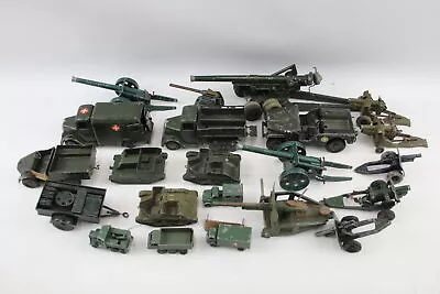 Military Diecast Vintage Britains Lone Star Lesney Artillery Jeeps Trucks Tanks  • £0.99