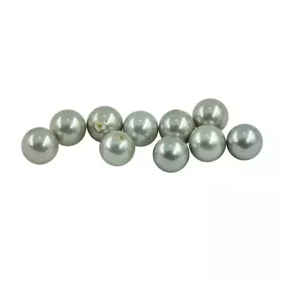 5 Pair Freshwater Shell Pearl Half Drilled Round Bead DIY Craft Grey • £4.02