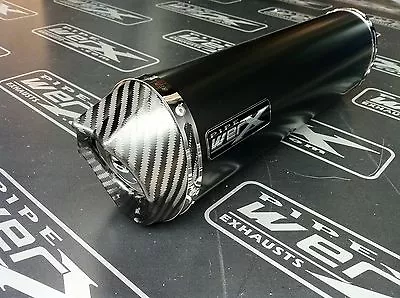 Suzuki GSXR 1000 05-06 K5 K6 Black Oval Carbon Outlet Exhaust Can UK Made • $962.69