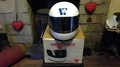 WASSELL WILDCAT FULL FACE HELMET  WITH BOX LATE 1970s EARLY 80s Size Small NOS • $82.11