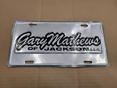 Gary Mathews Dodge Jeep Jackson TN Metal Car Dealership Dealer License Plate Tag • $24.99