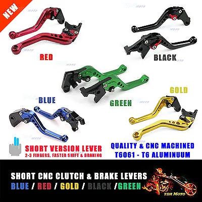 SHORT CNC Clutch & Brake LEVERS For Yamaha YZF R1 YZF-R1 2009 2010 2011 2012  • $40.95