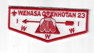 OA 23 Wenasa Quenhotan Vigil Honor Flap RED Bdr. [JB-629] • $9.95