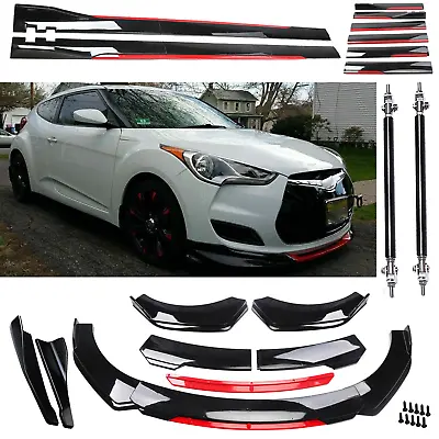 For Hyundai Veloster Front Rear Bumper Spoiler Body Kit Splitter Side Skirt S • $99.99