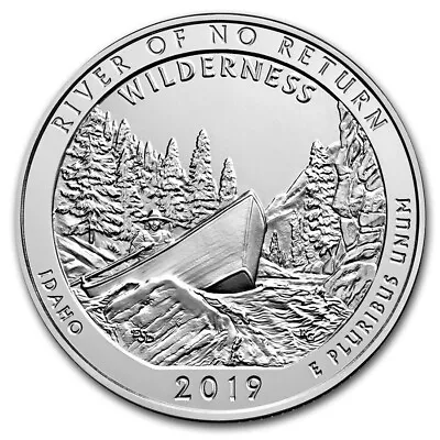 2019 5 Oz America The Beautiful Frank Church River Silver Coin .999 Fine BU • $179.95