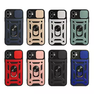 $8.99 • Buy Case For IPhone 13 12 11 Pro Max X Shockproof Heavy Duty Slide Camera Lens Cover