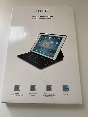 IXCC Folio Wireless Keyboard & Case For IPad Air 2 IPad Pro 9.7” • $36