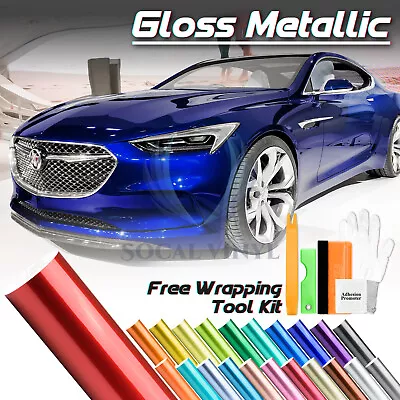 Gloss Metallic Glossy Candy Decal Car Vinyl Wrap Film Sticker Sheet Sparkle DIY • $280