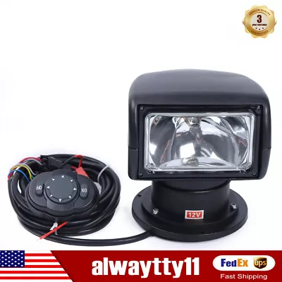 100W Marine Spotlight Offroad Truck Car Boat Search Light 12V W/ Remote Control • $79.80