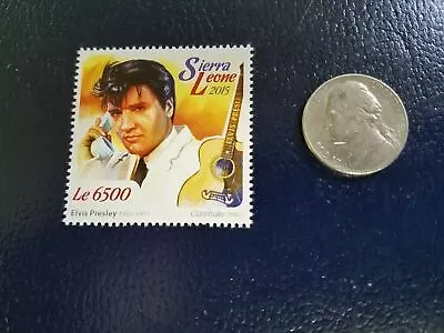 Elvis Presley American Singer 2015 Sierra Leone Perforated Stamp • $8.53