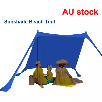 $69.99 • Buy Au 2*2*2*m Beach Tent Outdoor Canopy Sun Shade Sun Shelter Awning With Sandbag