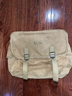 Vintage WWII M-1936 Musette Bag/Canvas Field Bag REAL! NOT A REPRODUCTION! • $90