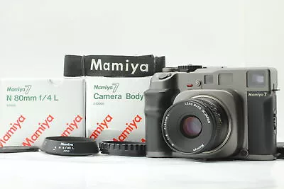 Film Tested [Top MINT In Box] Mamiya 7 Black Film Camera N 80mm F/4 L Lens JAPAN • $3999.99