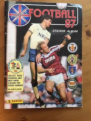 Panini’s Football 87 Sticker Albumfull Set GOOD CONDITION BOOK • £25