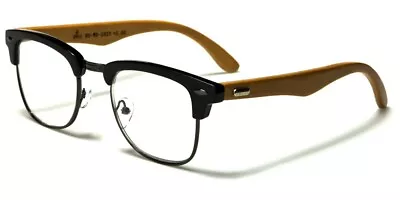 Bamboo Reading Glasses Mens Womens Retro 60's Clubmaster Cheaters Wooden Readers • $13.88