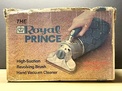 Royal Prince Lightweight All-Metal Hand Vac Vacuum Model 501 Box Manual Extra • $39.99