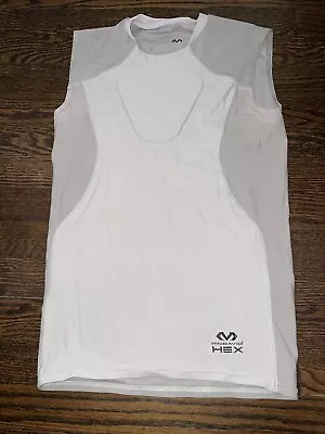 Boys McDavid Hexpad White Baseball Heart Guard Shirt Chest Protector Youth XL • $14.99