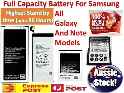 $7.95 • Buy Battery Replacement For Samsung Galaxy Note 20 10 9 8 S10 S10+ S10e S9 S8 S7 S6