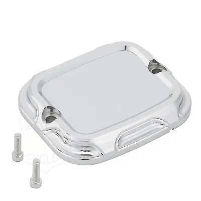 Chrome Front Brake Master Cylinder Cover Cap For Harley Touring Softail Dyna XL • $11.38