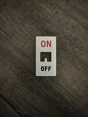  Wylex On/Off Tag Label For Mains Isolator Switch On Rewireable Fuse Board  • £1.99