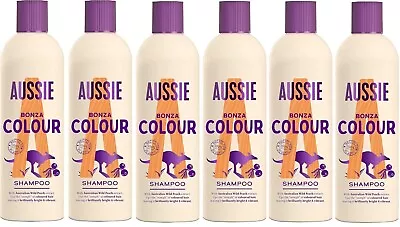 Aussie Colour Mate Shampoo For Vibrant Coloured Hair 6x 300 Ml- Pack Of 6 • £25.99