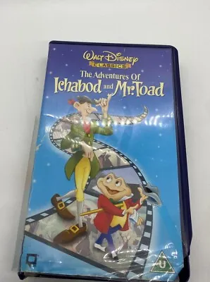 WALT DISNEY THE ADVENTURES OF ICHABOD AND MR TOAD VHS VIDEO Cassette • £4.99