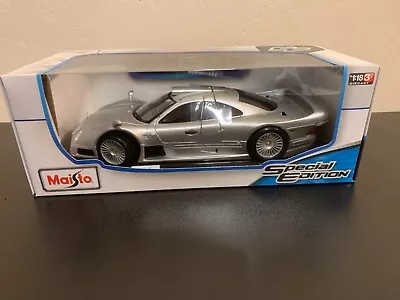 Maisto Mercedes CLK GTR Street Silver 1/18 • $29