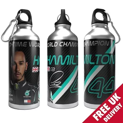 Water Bottle Hamilton - 600ml Aluminium 2-Lids • £13.99