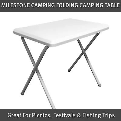 Milestone Camping Folding Camping Table / Lightweight & Portable / 51.5cm X 47cm • £22.99