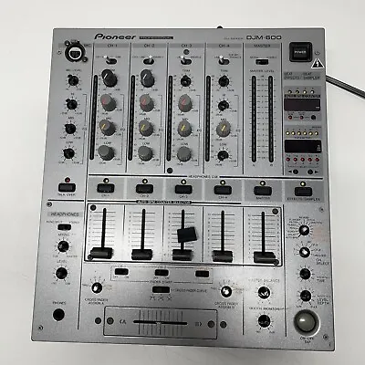 Pioneer DJM-600 Mixer Grey 4 Channels. Item Does Not Power On. Parts Or Repair • $195