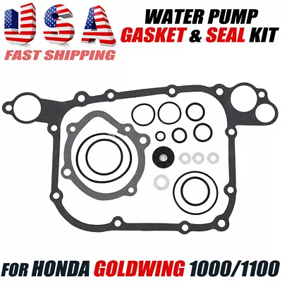 For Honda Goldwing GL1000 GL1100 1975-83 Water Pump Gasket Oil Seal Kit 15-4340 • $13.19