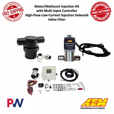 $550.42 • Buy AEM Water/Methanol Injection Kit Multi Input Controller, HD WMI Solenoid, Filter