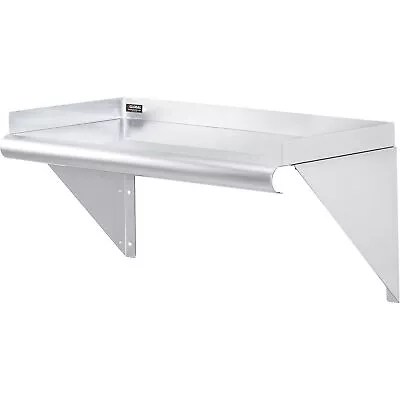 Global Industrial Wall Mount Shelf With 1-1/2  Lip 18 Gauge 430 Stainless Steel • $91.06