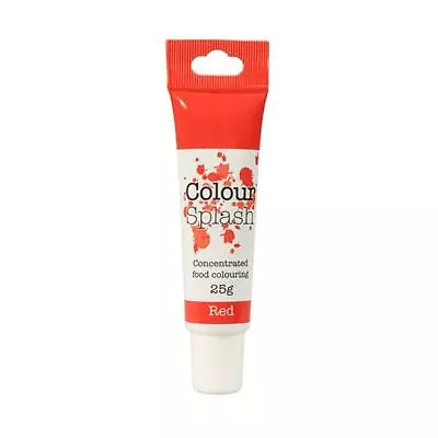 £3.24 • Buy Edible Food Colouring Splash Gel Red 25g Single Cake Decorating Sugarcraft