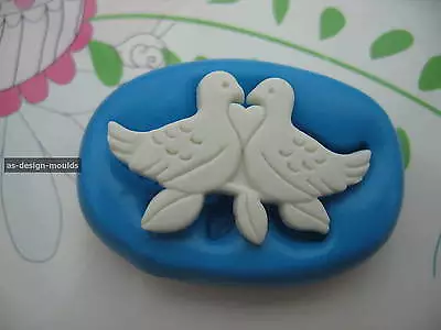 White Doves/Love Birds Wedding Silicone Mould/Mold Sugar Craft Cupcake Toppers • £4.95