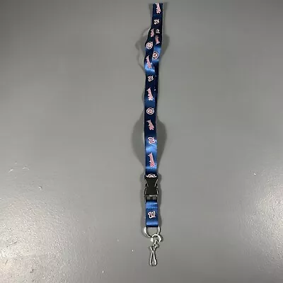 Washington Nationals MLB Baseball Keychain Lanyard Team Logo Sports Blue And Red • $5.78