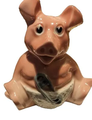 Vintage Wade Natwest Baby Pig Woody Piggy Bank (No Stopper) • £8.99