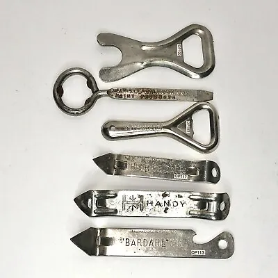 Vtg Bottle Opener Lot Of 6 Handy Bardahl Edelweiss Maks Beer Belongs Calhoun • $9.91