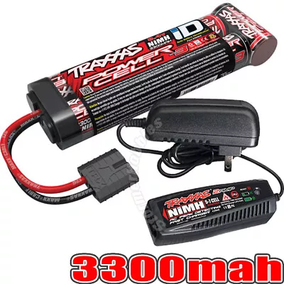 Traxxas 3300mAh 8.4V NiMH Battery 2-amp AC Charger Completer Pack 2940x 2969 • $69.90