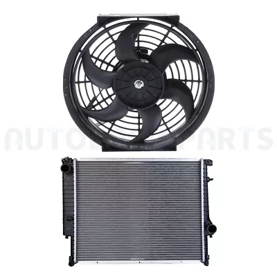 For 1996-1999 BMW 328i 2.8L BMW M3 3.2L Aluminum Radiator & Cooling Fan Kit • $90.28