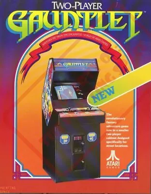 ATARI GAUNTLET Wall Poster Vintage Retro Promo Video Game - POSTER 20x30 • $18.99