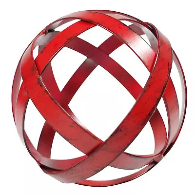 BSTGIFTS Decorative Sphere - Metal Band Sphere - Home Decor Accents - Tabletop D • $17