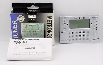 【Very Good Condition】Korg TM40 Large Display Digital Tuner And Metronome  • $99.95