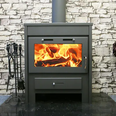 Wood Burning Stove With Back Boiler Multi Fuel Ray Max GB 20kw Modena • £1099.99