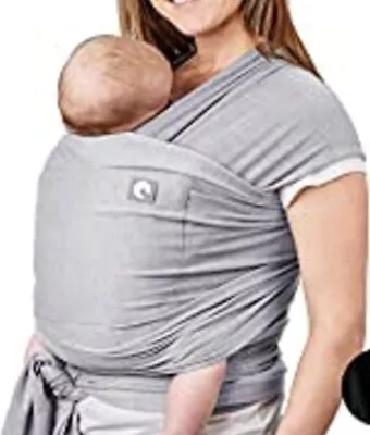 NEW Baby Sling The Pocket Wrap With Large Front Pocket - Soft Grey . Box Damaged • £12
