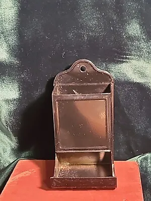 Vintage Metal Match Box Holder • $9