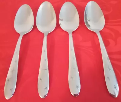 Mar-Crest Stainless Flatware MCF1 Lot Of 4 Soup Spoons 7 1/16  NM Polished • $16