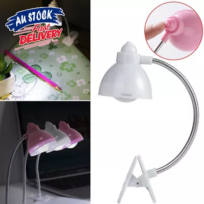 Clip-on Reading Light Flexible Study Desk LED Clamp Beside Bed Table Laptop Lamp • $10.29