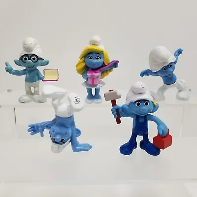 McDonalds: 2013 Happy Meal - Smurfs 2 - Clumsy Handy Helfty Smurfette Brainy • $13.39